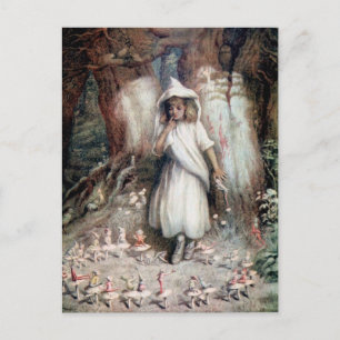 Kate Greenaway: Der Elfring Postkarte