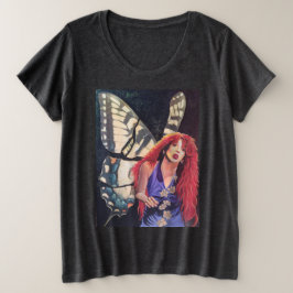 Kate ist ein Schmetterling. Katerfly. Große Größe T-Shirt