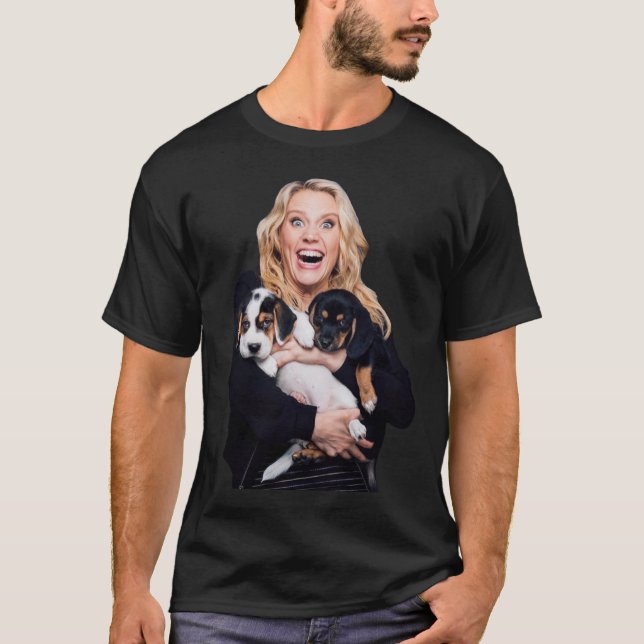 Kate Mckinnon und Welpen T-Shirt (Vorderseite)
