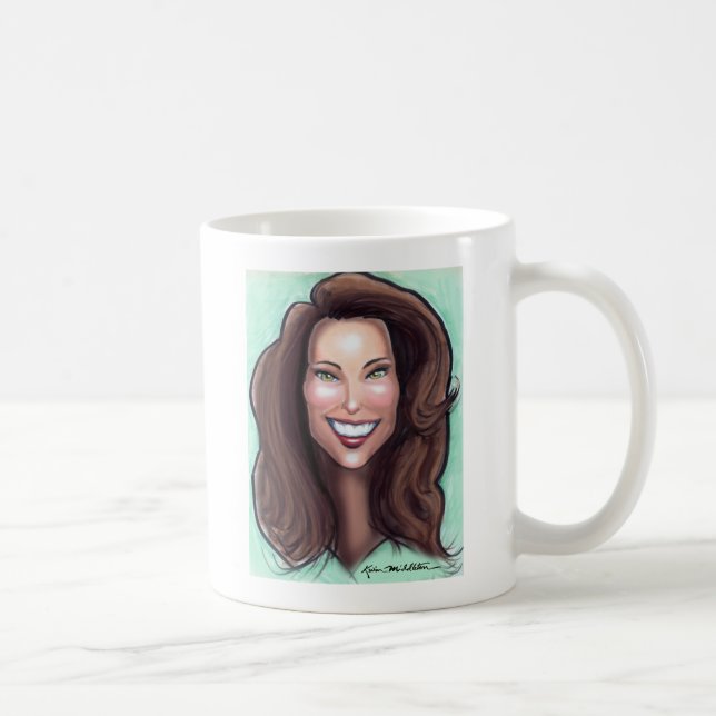 Kate Middleton Caricature Tasse (Rechts)