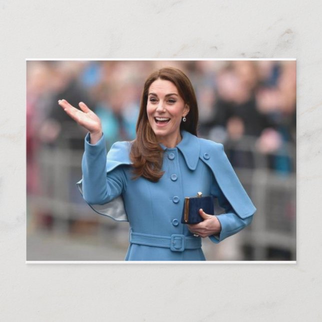 Kate Middleton Nordirland Postkarte (Vorderseite)