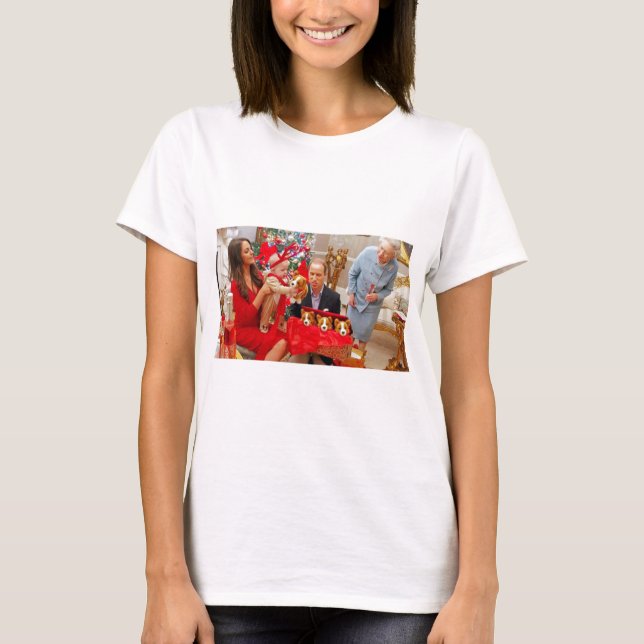 Kate Middleton Prince George Christmas T-Shirt (Vorderseite)