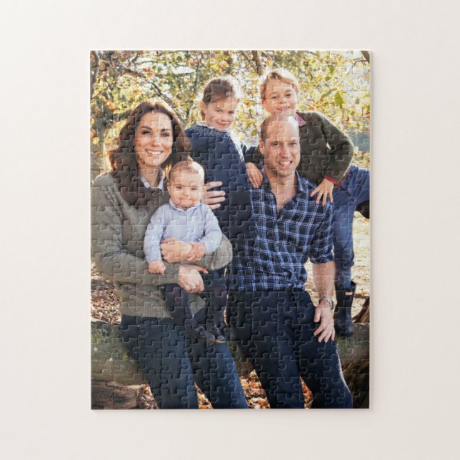 Kate, William und die Kinder Puzzle (Vertikal)