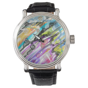 KATEGORIE FIVES SWIRLING ABSTRAKT ART DESIGN ARMBANDUHR