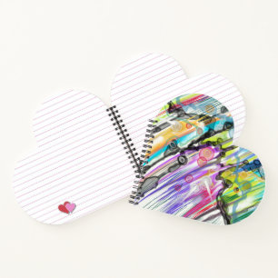 KATEGORIE FIVES SWIRLING ABSTRAKT ART DESIGN NOTIZBUCH