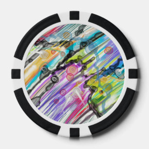 KATEGORIE FIVES SWIRLING ABSTRAKT ART DESIGN POKERCHIPS