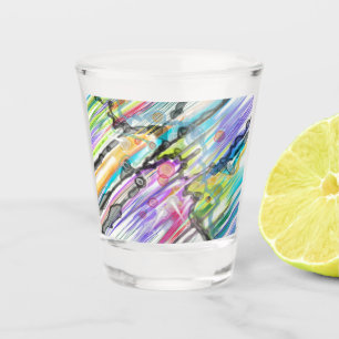 KATEGORIE FIVES SWIRLING ABSTRAKT ART DESIGN SCHNAPSGLAS