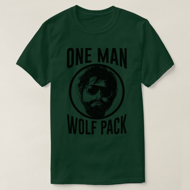 Kater Eine Mann Wolf Rudel T-Shirt (Design vorne)