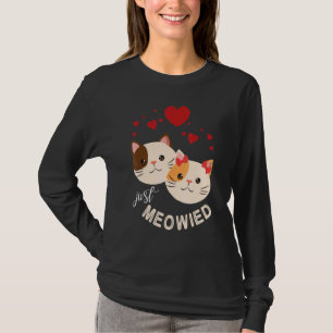 Kater kuscheln zusammen glücklichen Hochzeit verhe T-Shirt