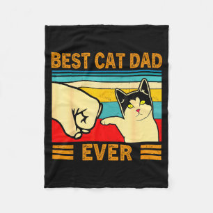 Kater Papa Lustig Katzenliebhaber-Geschenk  Fleecedecke
