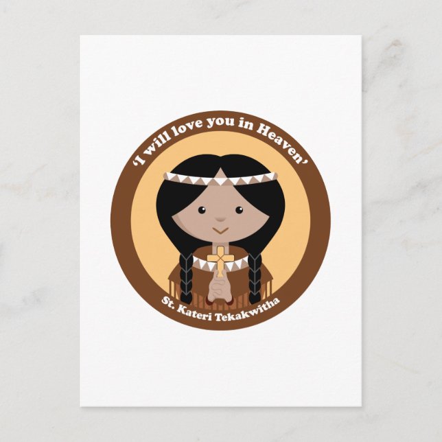 Kateri Tekakwitha Postkarte (Vorderseite)