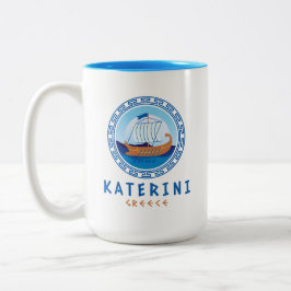 Katerini, Griechenland Zweifarbige Tasse