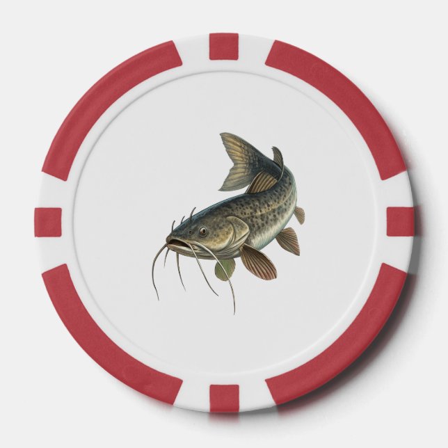 Katfisch Pokerchips (Vorderseite)