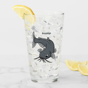 Katfish Cartoon Illustration Glas