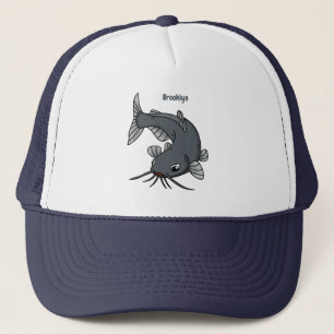 Katfish Cartoon Illustration Truckerkappe