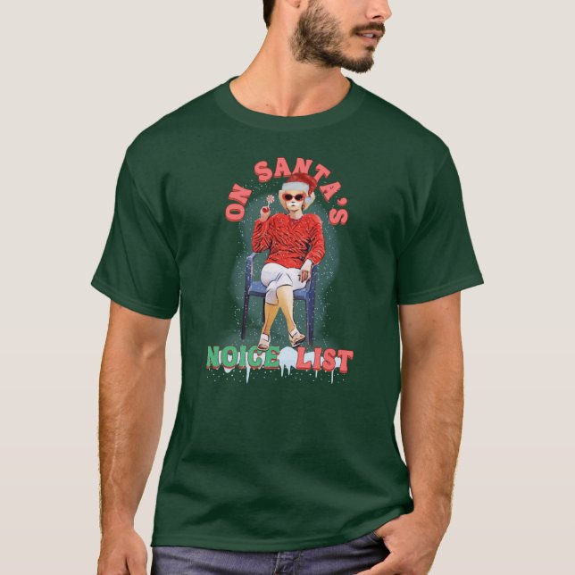 Kath and Kim Christmas Noice List Funny with Lolli T-Shirt (Vorderseite)