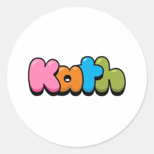 Kath Classic Round Sticker