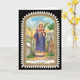 Katharina von Alexandria in ägyptischem Kleid Karte