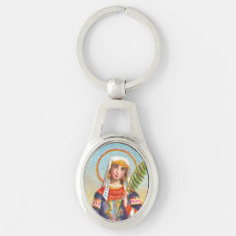 Katharina von Alexandria in ägyptischem Kleid Schlüsselanhänger