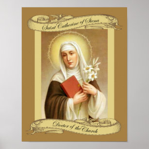 Katharina von Siena Doktor der Kirche Poster
