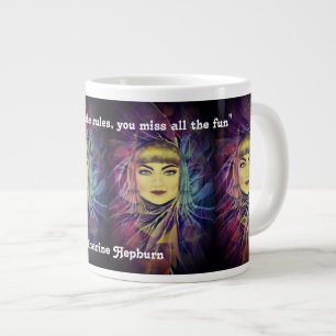 Katharine Hepburn - Zitat zum Feminismus Jumbo-Tasse