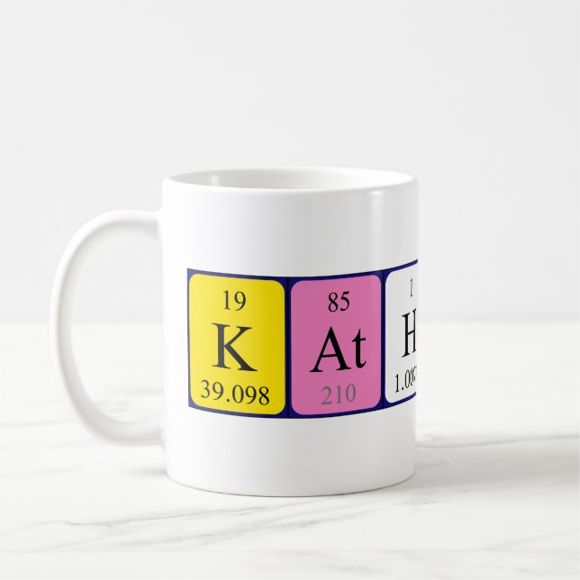 Katharine Namen-Tasse periodischer Tabelle Tasse (Links)