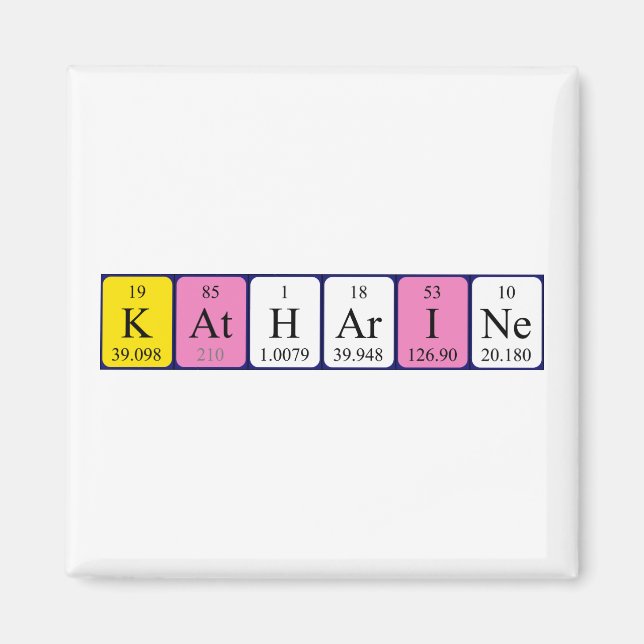 Katharine Periodenmagnet Magnet (Vorne)
