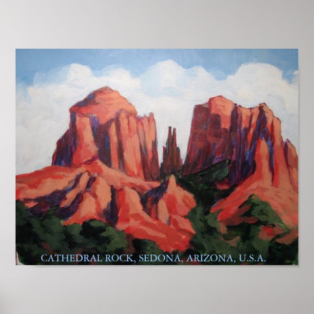 KATHEDRAL, ROCK, SEDONA, ARIZONA, U.S.A. POSTER (Vorne)
