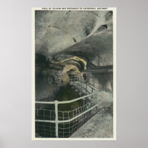 Kathedrale Archway Aussicht Pool von Siloam Poster