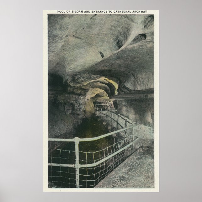 Kathedrale Archway Aussicht Pool von Siloam Poster (Vorne)