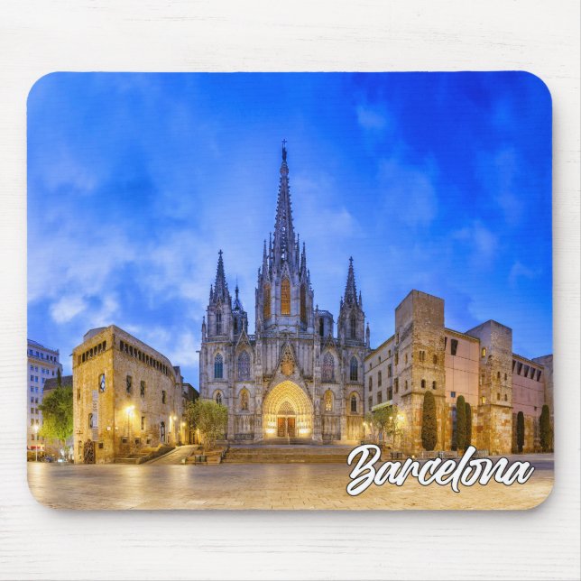 Kathedrale Barcelona, Barcelona, Spanien Mousepad (Vorne)