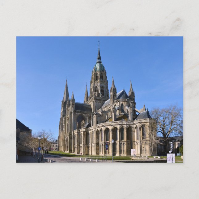 Kathedrale Bayeux in Frankreich Postkarte (Vorderseite)