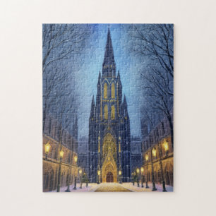 Kathedrale bei Nacht Puzzle