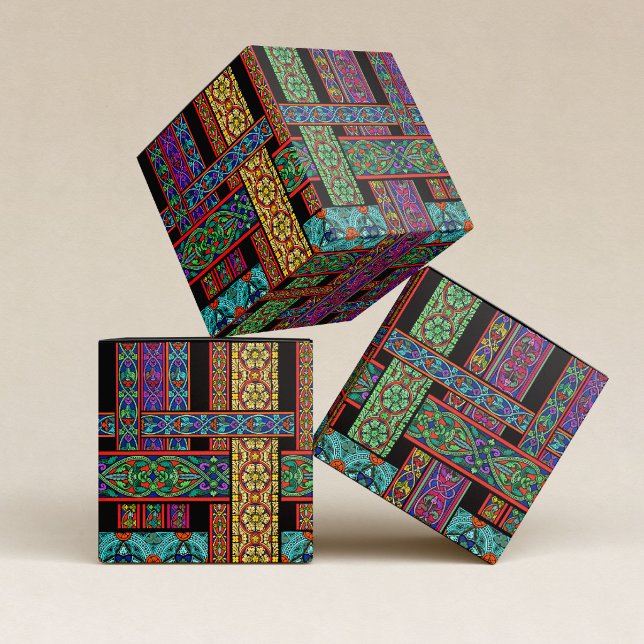 Kathedrale Buntglas Quadrat Gefallenheitsbox Geschenkschachtel (Von Creator hochgeladen)