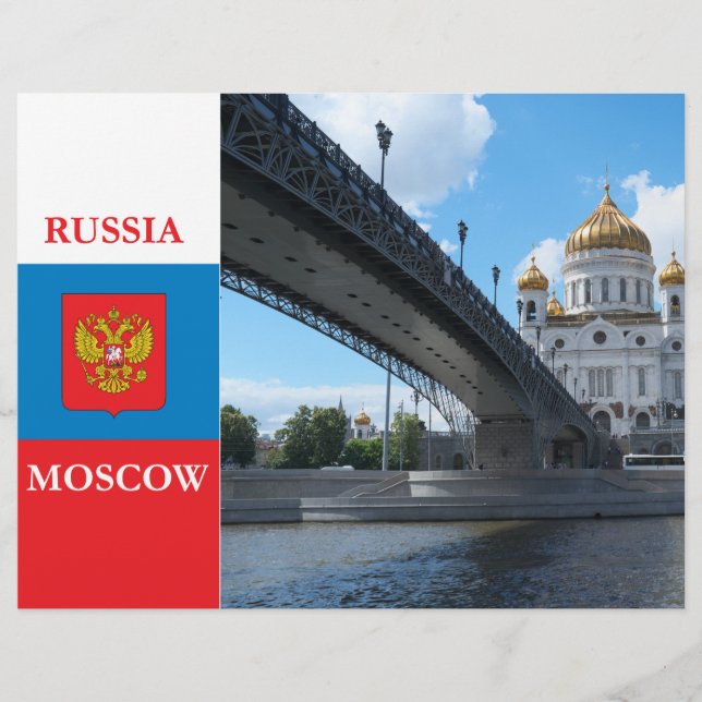 Kathedrale Christus der Erretter in Moskau Flyer (Vorne)