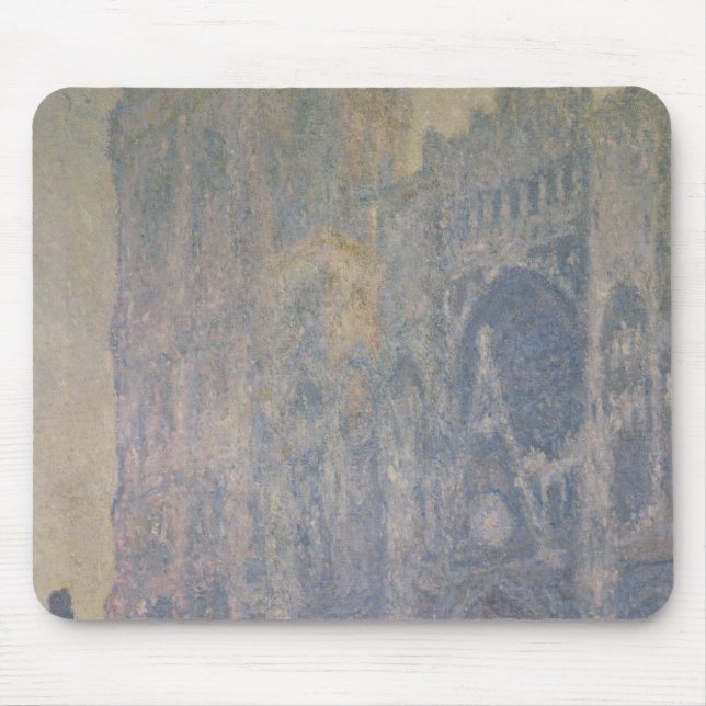 Kathedrale Claude Monets | Rouen, Harmonie im Weiß Mousepad (Vorne)