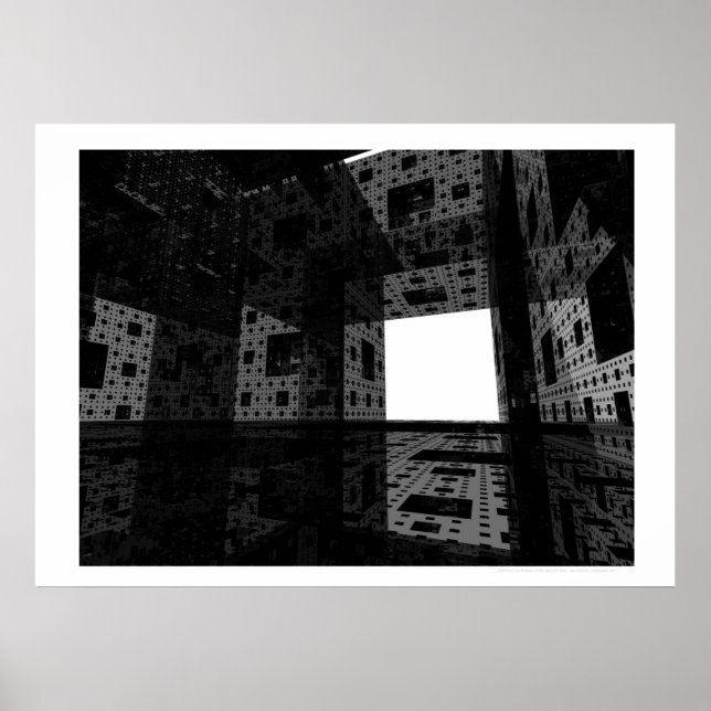 Kathedrale der Träume II (Schwarz und Weiß) Poster (Vorne)