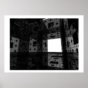 Kathedrale der Träume II (Schwarzweiss) Poster