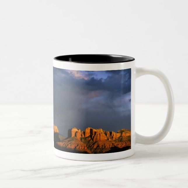 Kathedrale Felsen von Sedona Arizona Zweifarbige Tasse (Rechts)