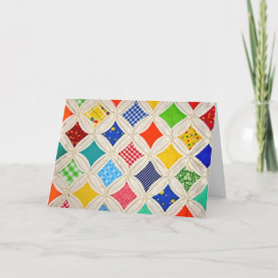 Kathedrale Fenster Quilt Geburtstag Karte