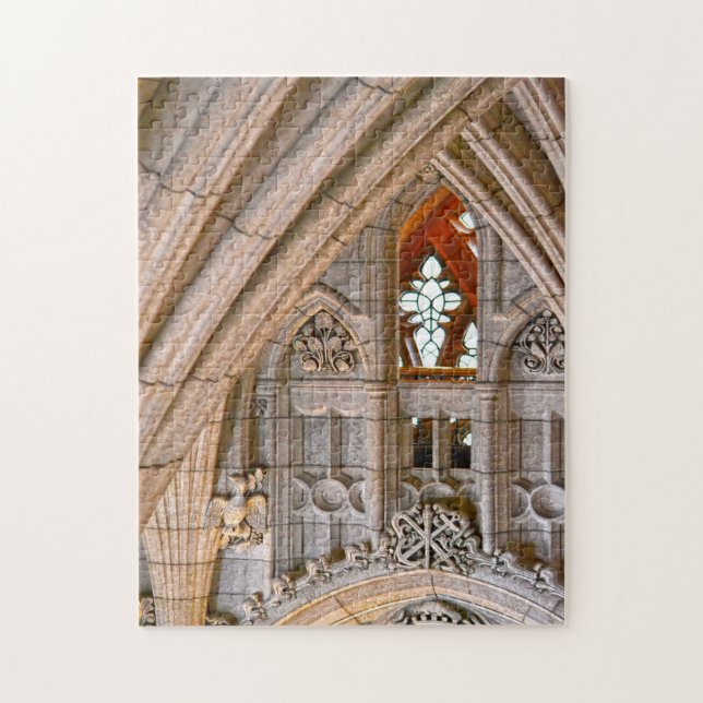 Kathedrale Gotische Kirche Ottawa. Puzzle (Vertikal)