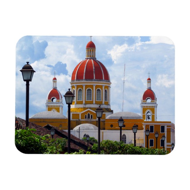 Kathedrale Granada nicaragua Magnet (Horizontal)