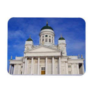 Kathedrale Helsinki im Winter Schnee Magnet
