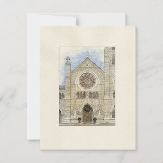 Kathedrale Holy Name Weihnachts-Karte zum Vormerke Ankündigung