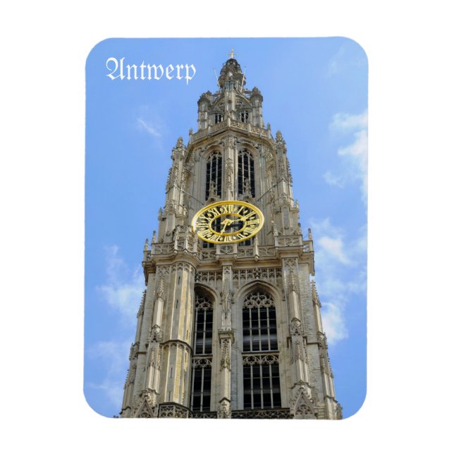 Kathedrale in Antwerpen, Belgien Magnet (Vertikal)