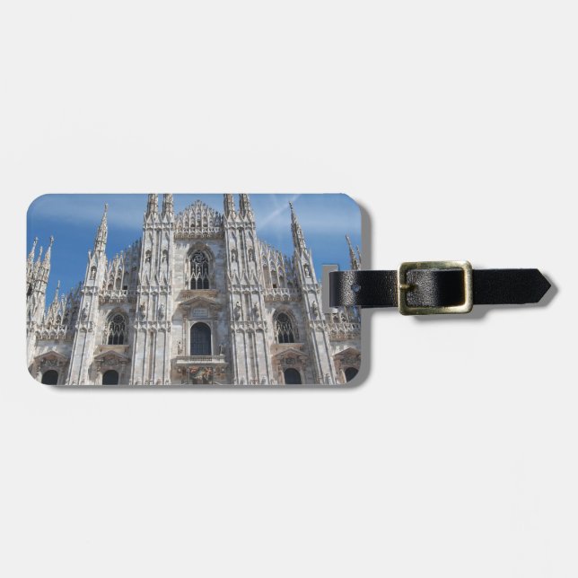 Kathedrale Italien Duomodi Mailands Mailand Gepäckanhänger (Vorderseite horizontal)