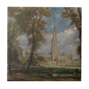 Kathedrale John Constables Salisbury vom Bish Fliese