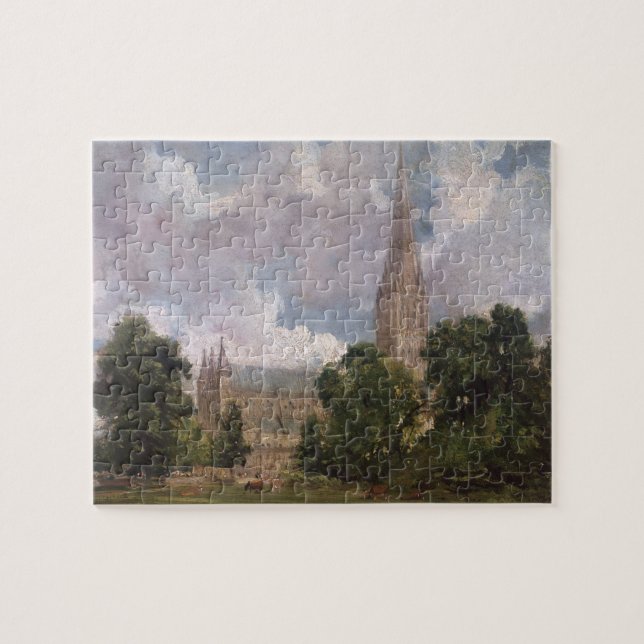 Kathedrale John Constables | Salisbury vom sout Puzzle (Horizontal)