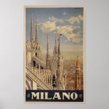 Kathedrale Milano Retro Vintag Italien Kunst, Dich