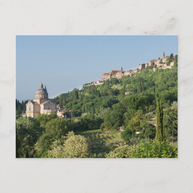 Kathedrale Montepulciano und Postkartenstadt Postkarte (Vorderseite)